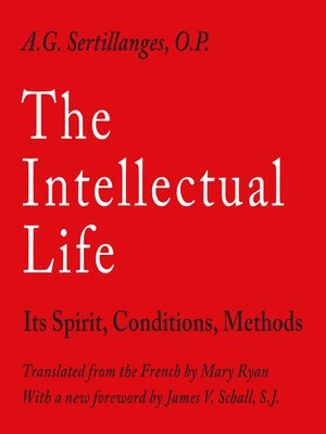 cover image of The Intellectual Life